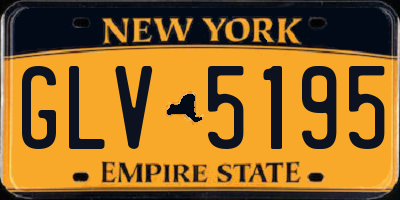 NY license plate GLV5195