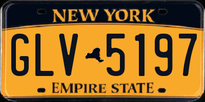 NY license plate GLV5197