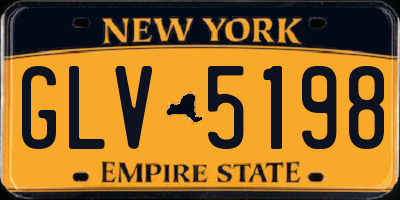 NY license plate GLV5198