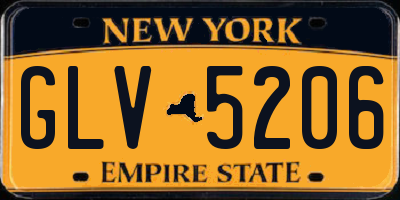 NY license plate GLV5206