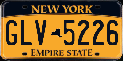 NY license plate GLV5226