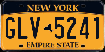 NY license plate GLV5241