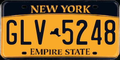 NY license plate GLV5248