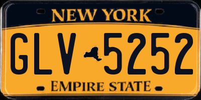 NY license plate GLV5252