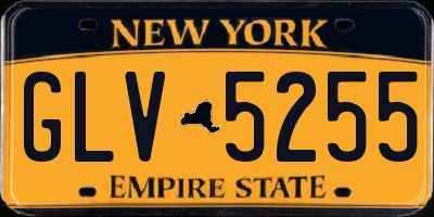 NY license plate GLV5255