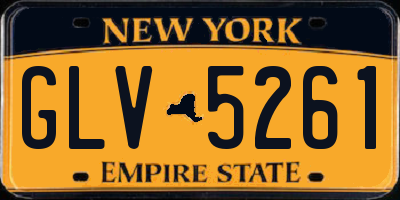 NY license plate GLV5261