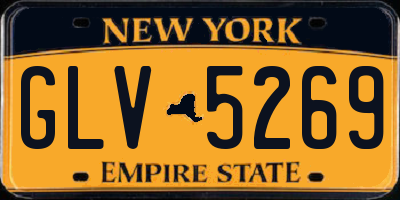 NY license plate GLV5269