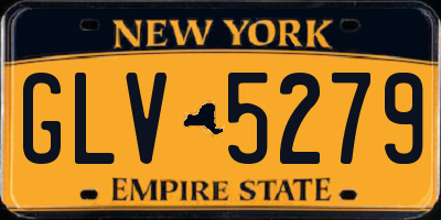 NY license plate GLV5279