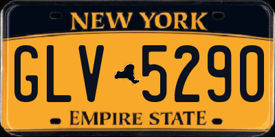 NY license plate GLV5290