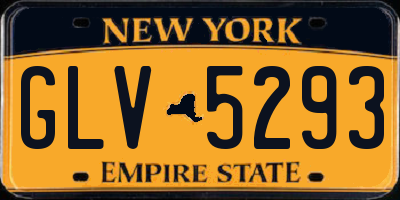 NY license plate GLV5293