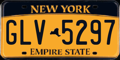 NY license plate GLV5297