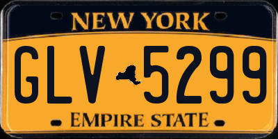 NY license plate GLV5299