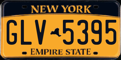 NY license plate GLV5395