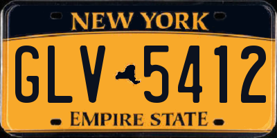 NY license plate GLV5412