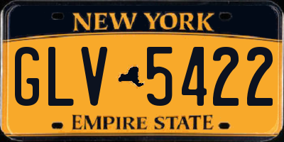 NY license plate GLV5422