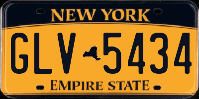 NY license plate GLV5434