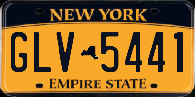 NY license plate GLV5441