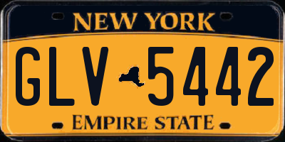 NY license plate GLV5442