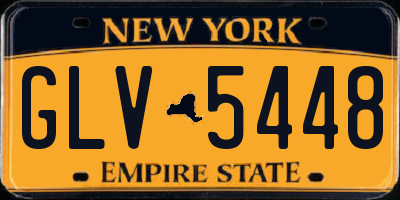 NY license plate GLV5448