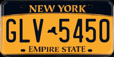 NY license plate GLV5450