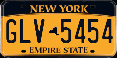 NY license plate GLV5454