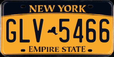 NY license plate GLV5466