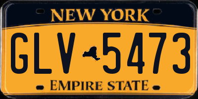 NY license plate GLV5473