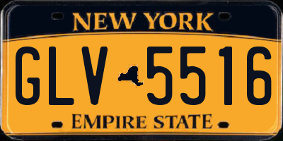 NY license plate GLV5516