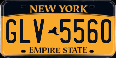 NY license plate GLV5560