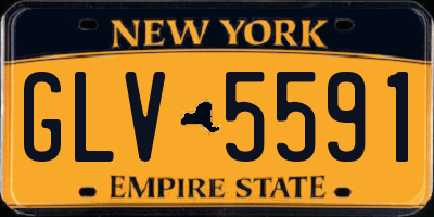 NY license plate GLV5591