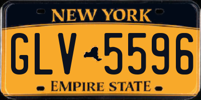 NY license plate GLV5596