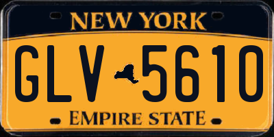 NY license plate GLV5610