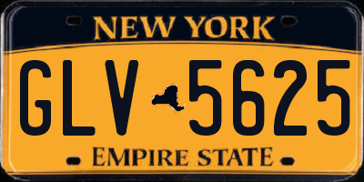 NY license plate GLV5625