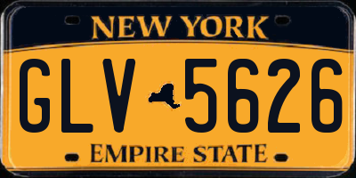 NY license plate GLV5626