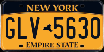 NY license plate GLV5630
