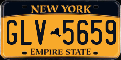 NY license plate GLV5659