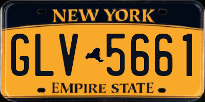 NY license plate GLV5661