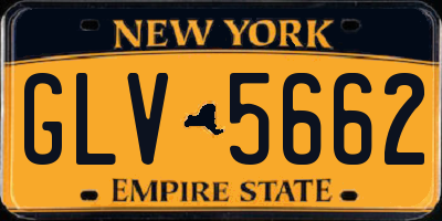 NY license plate GLV5662