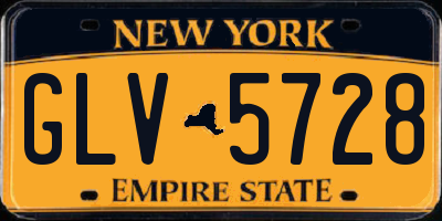 NY license plate GLV5728