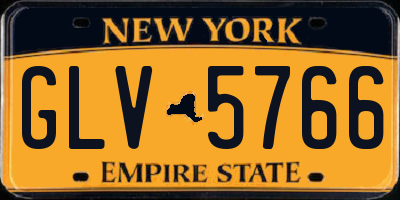 NY license plate GLV5766