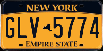 NY license plate GLV5774
