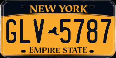 NY license plate GLV5787