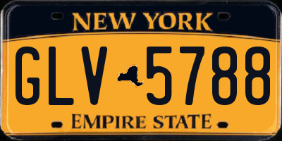 NY license plate GLV5788
