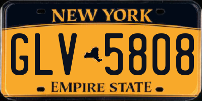 NY license plate GLV5808