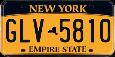 NY license plate GLV5810