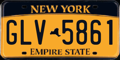 NY license plate GLV5861