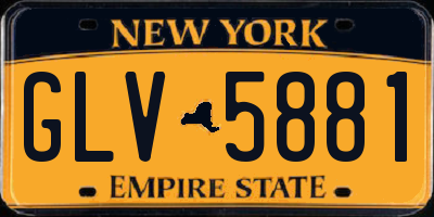 NY license plate GLV5881