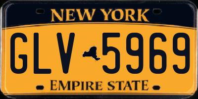 NY license plate GLV5969
