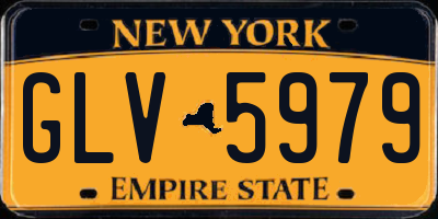 NY license plate GLV5979