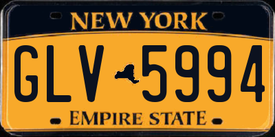 NY license plate GLV5994